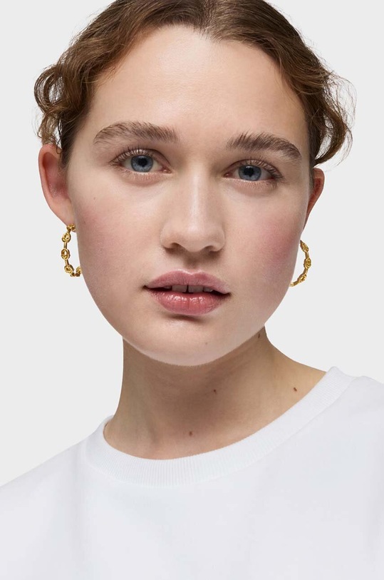 Срібні сережки з позолотою Tous Manifesto золотий 1004222200