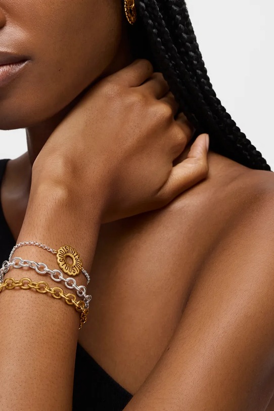 Серебряный браслет с позолотой Tous Miranda серебрянный 1004214800