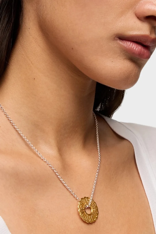 Серебряное колье с позолотой Tous Miranda серебрянный 1004214600