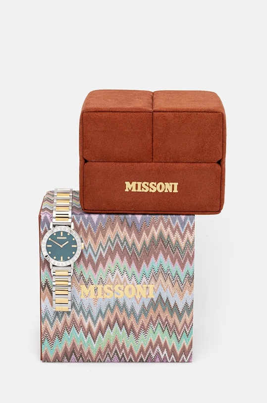 Akcesoria Missoni zegarek MWQK00422 srebrny