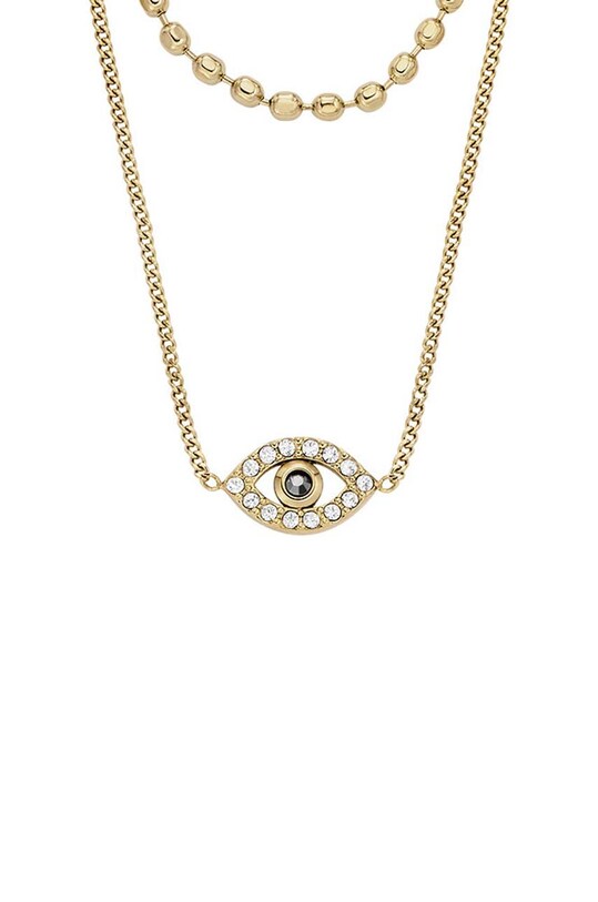 Fossil naszyjnik cyrkonia złoty JF04792710