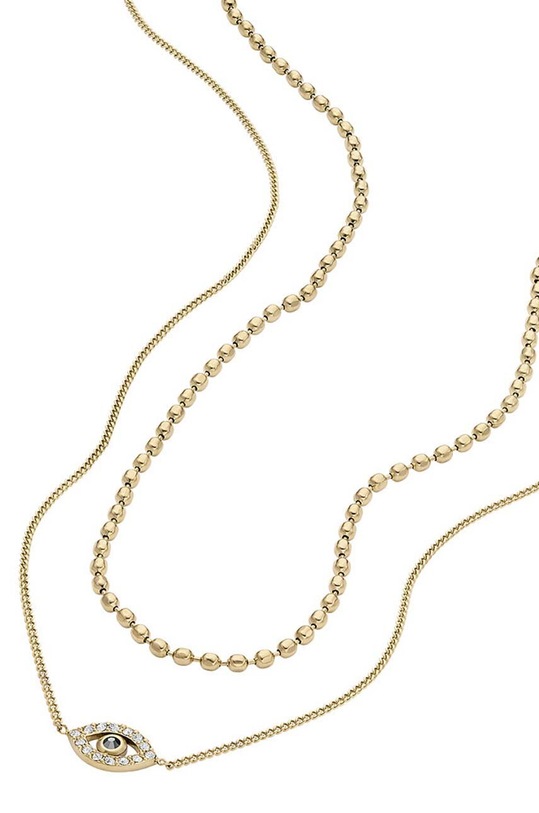 Fossil naszyjnik złoty JF04792710