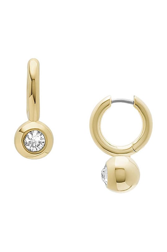 Сережки Fossil циркон золотий JA7254710
