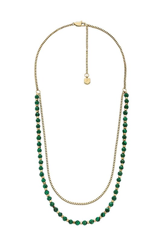 Fossil naszyjnik kamień naturalny złoty JA7246710