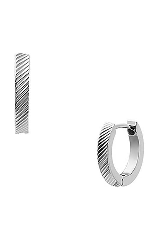 Σκουλαρίκια Fossil JF04772040 ασημί AA00