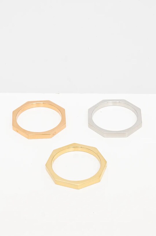 Calvin Klein pierścionek 3-pack 3-pack srebrny 35000509