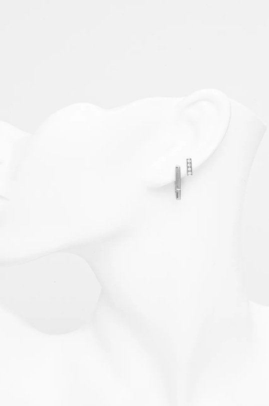 Akcesoria Calvin Klein kolczyki 2-pack 35000459 srebrny