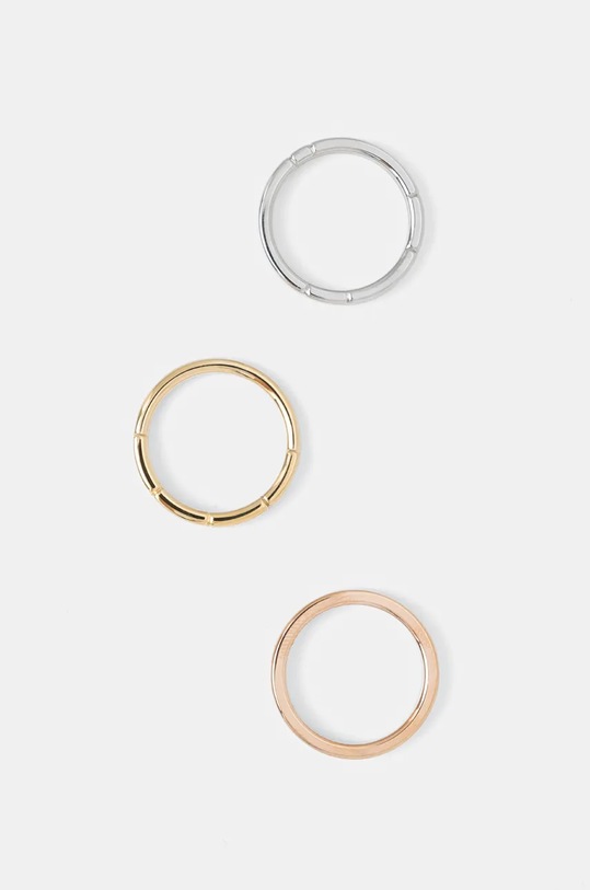 Calvin Klein inele 3-pack 3-pack multicolor 35000458