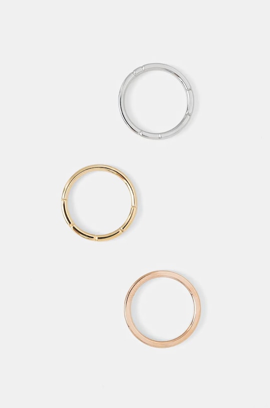 Δαχτυλίδια Calvin Klein 3-pack 3-pack ασημί 35000458