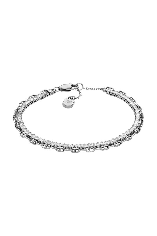 Браслет Fossil циркон серебрянный JA7273040