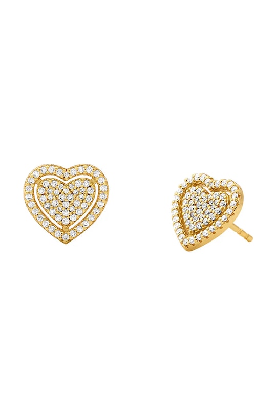 Accesorii Michael Kors colier și cercei din argint placat cu aur MKC1756CZSET aur