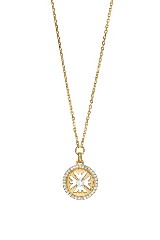 Strieborný náhrdelník Emporio Armani striebro zlatá EG3595710