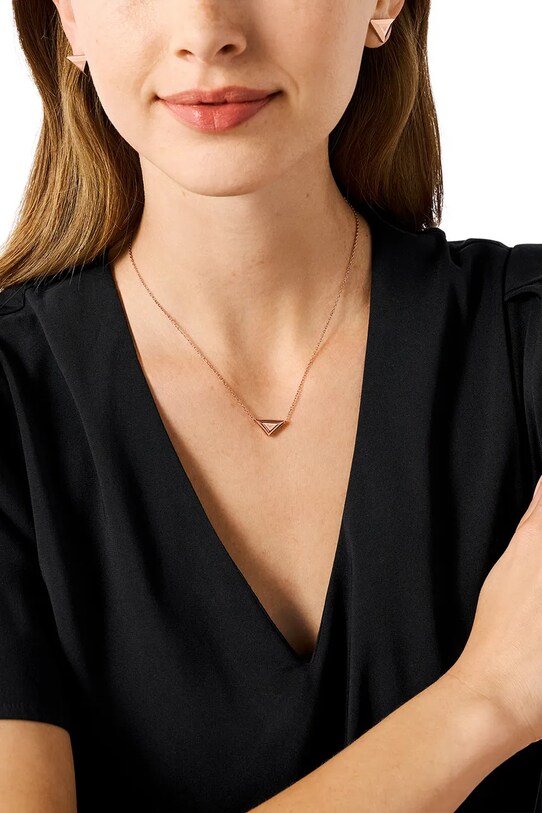 Náhrdelník a náušnice Emporio Armani EGS3121SET zlatá