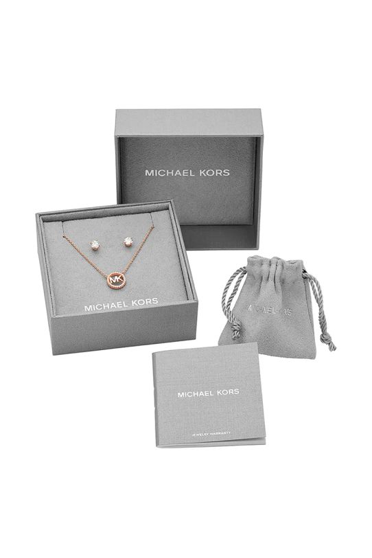 Колье и серьги из позолоченного серебра Michael Kors золотой MKC1260AN791