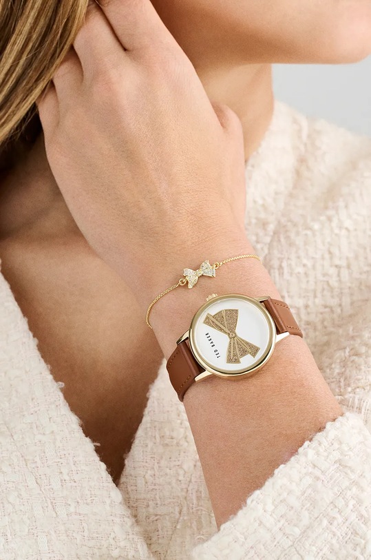 Годинник і браслет Ted Baker бежевий BKGFW2403