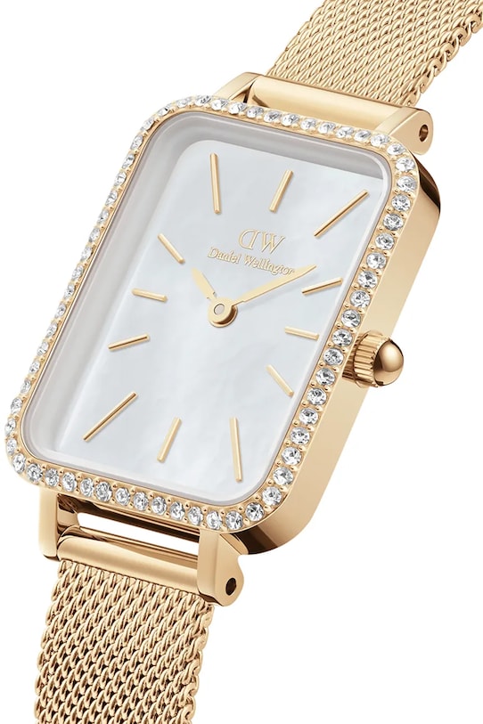 Годинник Daniel Wellington Quadro Lumine Bezel Evergold 40 DW00100668 золотий AA00