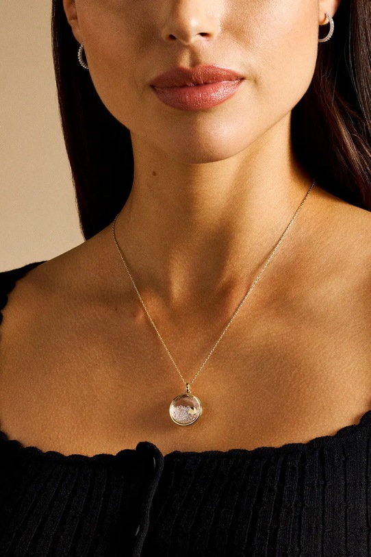 Náhrdelník Fossil JF04818710 zlatá