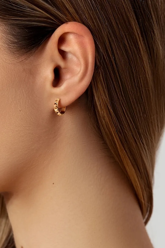 Επιχρυσωμένα σκουλαρίκια Lilou Etno 171/13/KOL/NO3/PO χρυσαφί AA00