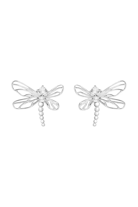 Серьги покрытые серебром Lilou Dragonfly серебрение серебрянный 182/22/KOL/AZU/BIC/SR