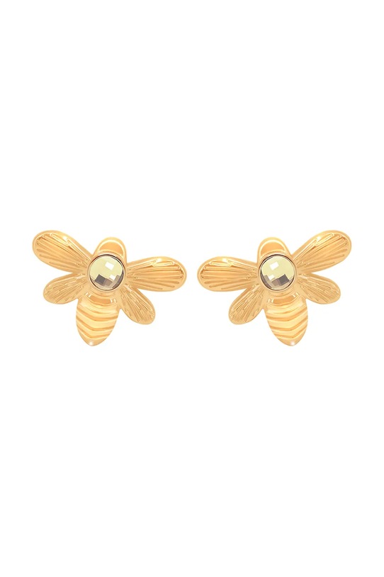 Lilou orecchini placcati oro Honey oro plissettato oro 211/KOL/9/PO