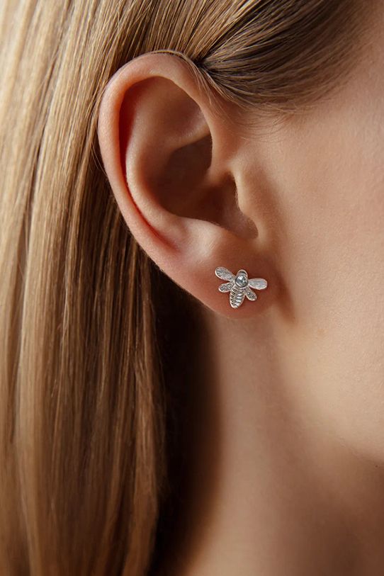 Postriebrené náušnice Lilou Honey 211/KOL/9/SR strieborná AA00