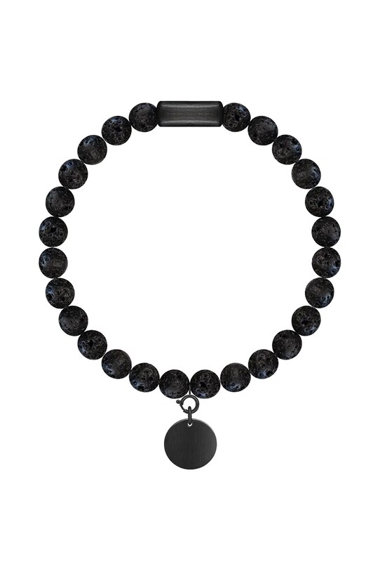 Lilou brățară cu pietre naturale Stones piatră naturală negru A03/MARKET/ANS/85