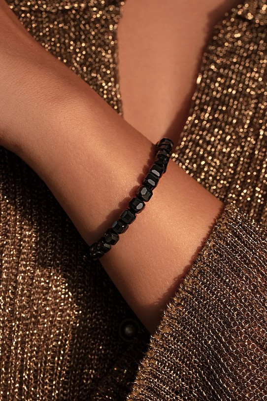 Lilou bransoletka z naturalnymi kamieniami 216/160/BRA/AGA/PO złoty AA00