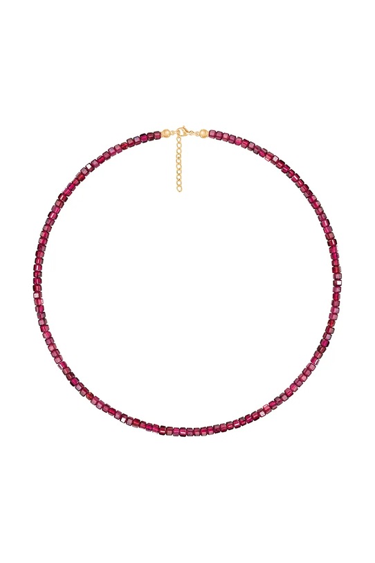 Lilou naszyjnik z naturalnymi kamieniami pozłacane złoty 216/400/LAN/GAR/PO