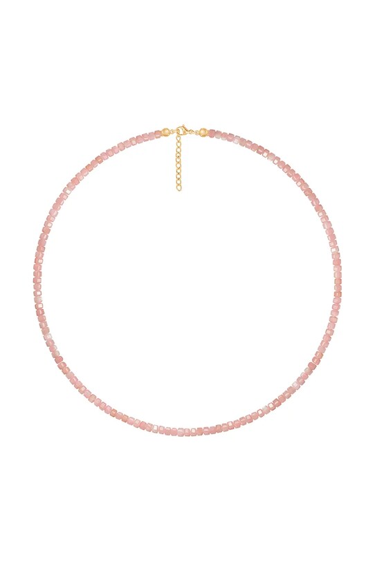 Lilou collana con pietre naturali oro plissettato oro 216/400/LAN/OPA/PO