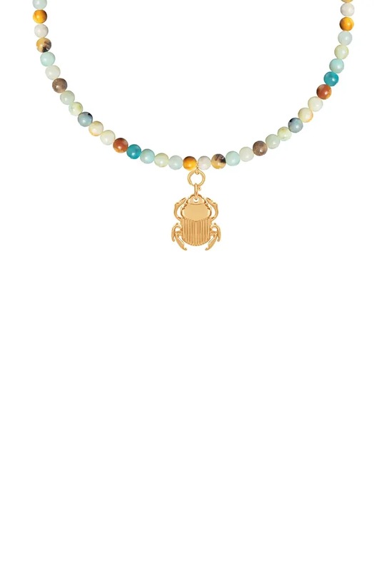 Lilou naszyjnik ze skarabeuszem Scarab pozłacane złoty A03/MARKET/ANS/331