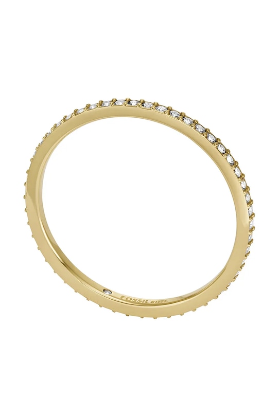 Akcesoria Fossil pierścionek Ellis Pavé Glitz JF04686710 złoty