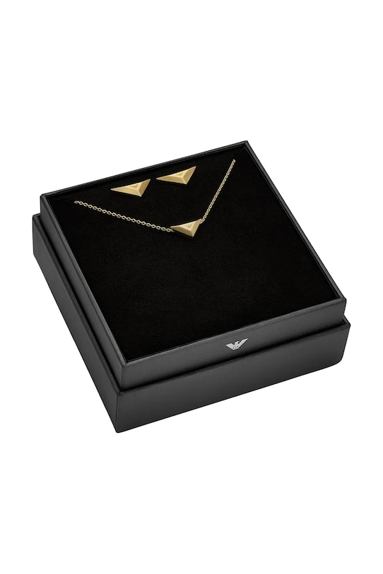 Doplnky Náhrdelník a náušnice Emporio Armani EGS3160SET zlatá