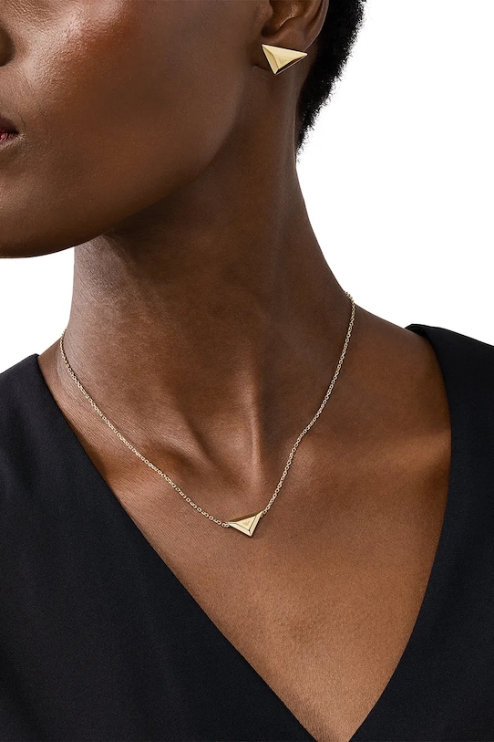 Náhrdelník a náušnice Emporio Armani EGS3160SET zlatá