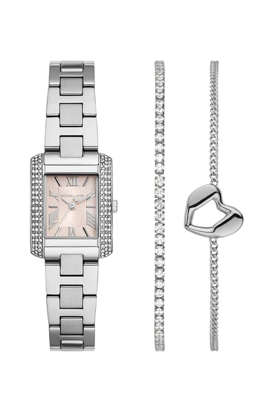 Michael Kors orologio e bracciali argento MK7514SET