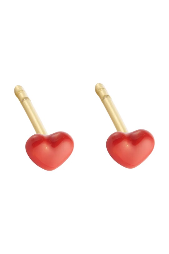 Design Letters kolczyki ze srebra pokrytego złotem srebro złoty 90401010CORAL