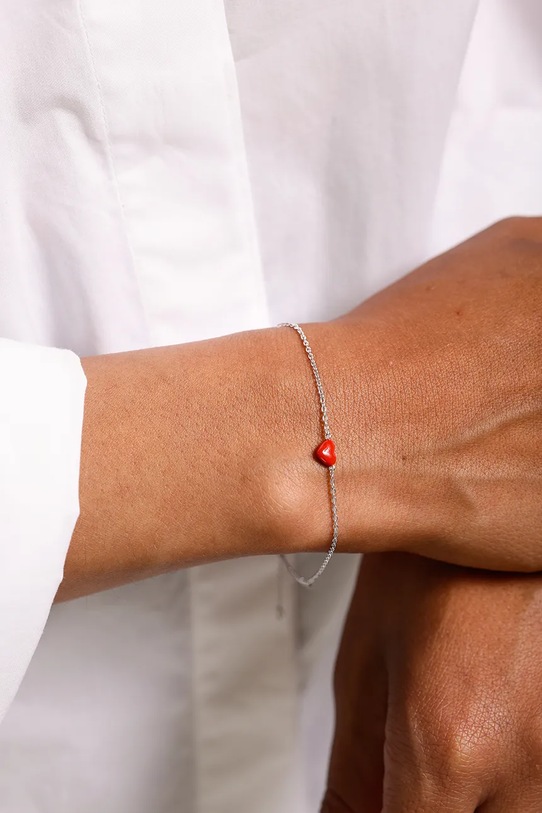 Design Letters bracciale in argento 90501012CORAL oro AA00