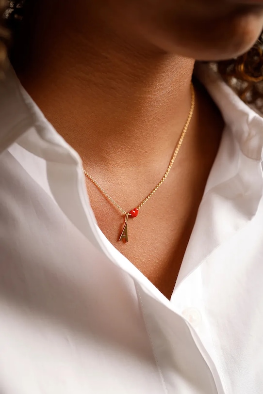 Позолоченный серебряный кулон Design Letters 90201547P золотой AA00