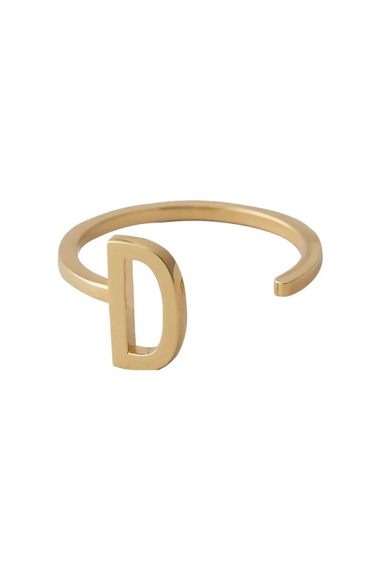 Срібний перстень з позолотою Design Letters срібло золотий 90601000D