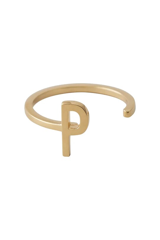 Design Letters pierścionek ze srebra pokrytego złotem srebro złoty 90601000P