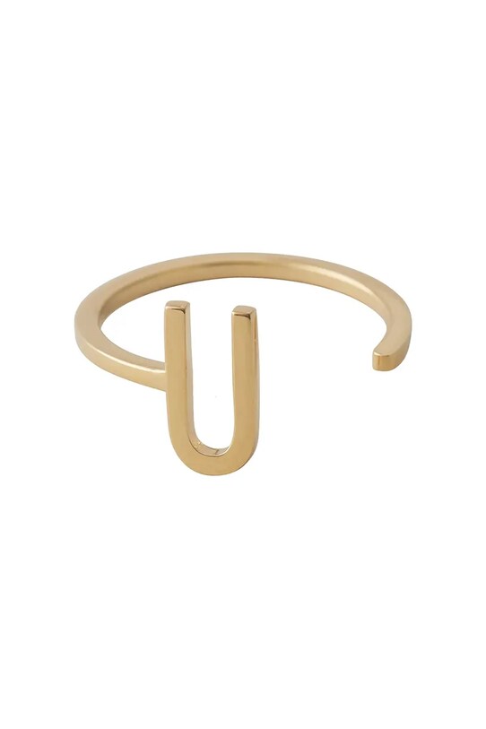 Срібний перстень з позолотою Design Letters срібло золотий 90601000U