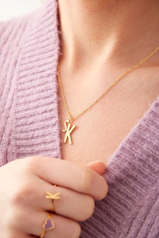 Design Letters zawieszka ze srebra pokrytego złotem 90201544M złoty AA00