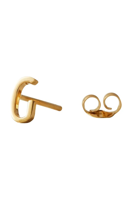 Позолоченная серебряная серьга Design Letters серебро золотой 90401001G