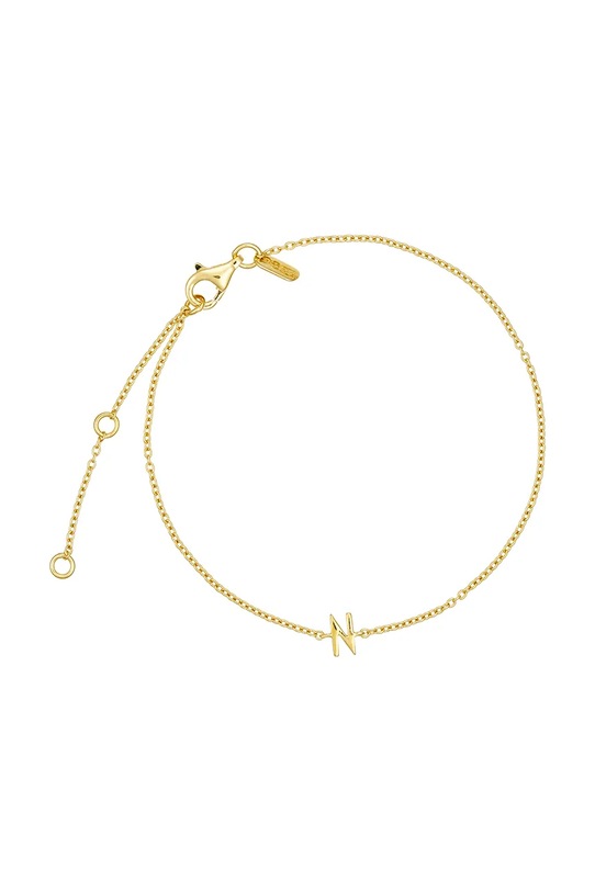 Design Letters bransoletka ze srebra pokrytego złotem srebro złoty 90501010N