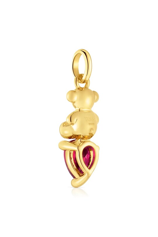 Accesorii Tous pandantiv din argint placat cu aur 1004338200 argintiu