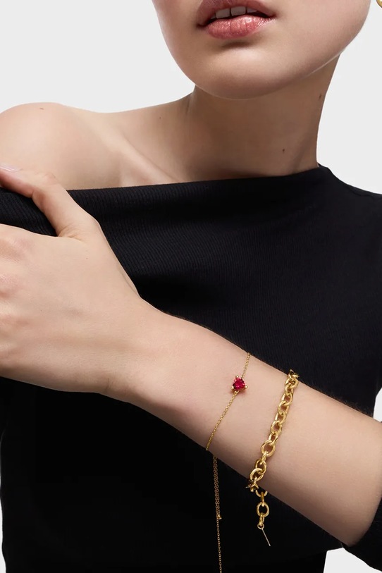 Zapestnica iz srebra prevlečenega z zlatom Tous 1004337200 zlata