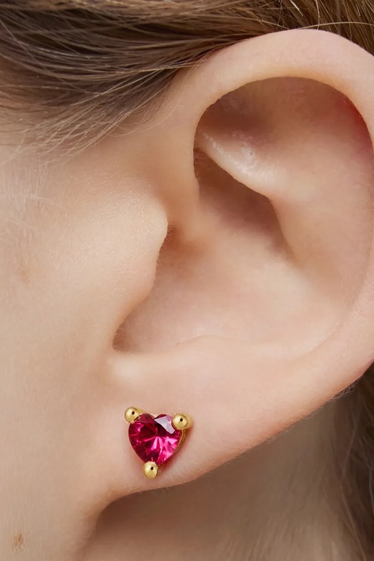 Uhani iz srebra prevlečenega z zlatom Tous 1004325500