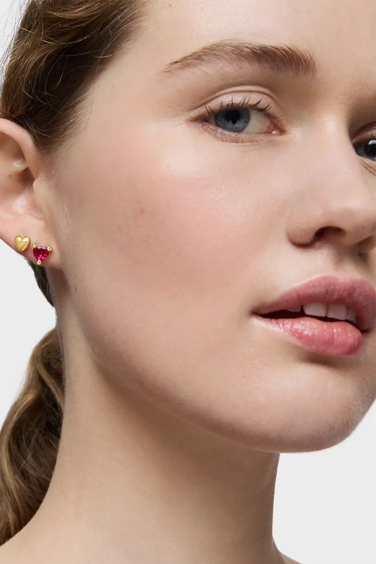 Pozlacené stříbrné náušnice Tous 1004325500 stříbrná