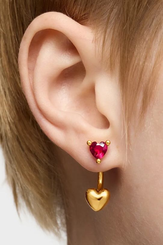 Серебряные серьги с позолотой Tous 1004326700