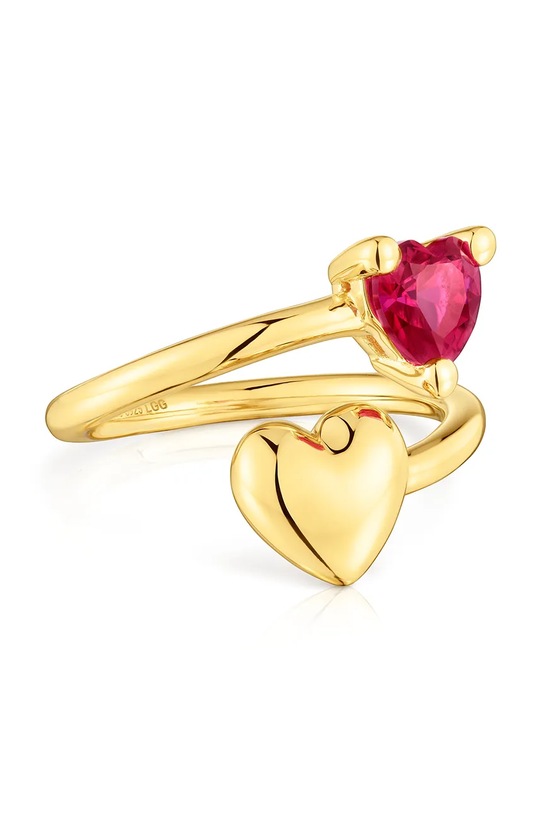 Серебряное кольцо с позолотой Tous 1004327014 серебрянный AA00