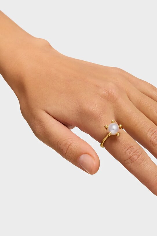 Tous anello in argento placato in oro 12 1004323312